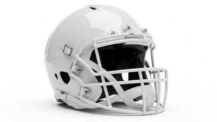 Fototapeta premium White football helmet on display