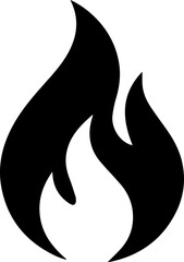 Minimal Flame Fire Icon