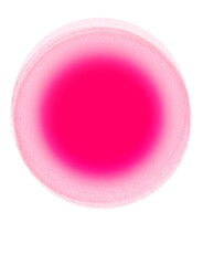 Vibrant pink gradient circle on white background