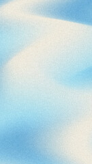 Vertical blurry background with gradient snow blue white colors. Winter background with grain and noise texture, design for banner or social media.