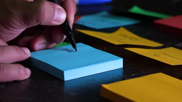 Wish you were here Post-it reminder handwritten note post short message