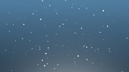 Winter freeze motion of white snow coming down, isolated on black background. Blurred snowfall texture overlay.