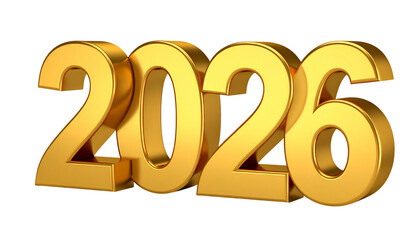 Happy New Year 2026 business celebration card design concept with winter snow, vector illustration, and 3D symbol text