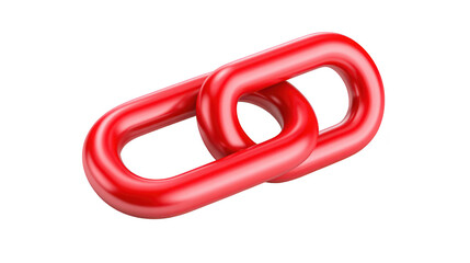 Naklejka premium Vibrant red links form an intricate interconnected network numerous scarlet connections create complex interwoven structure