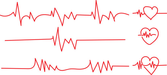 Heart rate pulse graph. Heart rate pulse graph with medical icons. A clear and precise visual representation of heart rate and pulse data, suitable for medical or health-related presentations and repo