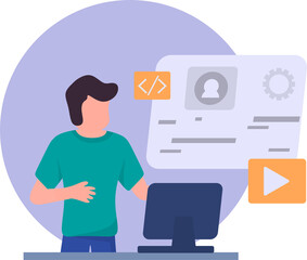 Website Development Illustration