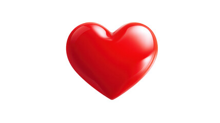 Red heart icon glows on a stark black backdrop vibrant scarlet heart symbol against a deep void