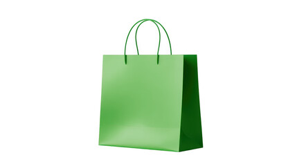 Green shopping bag displayed prominently practical green carryall for everyday use