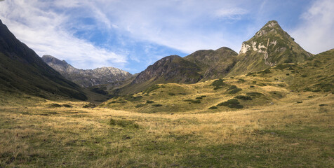 Breathtaking views of Escunhau valley in Vall d'Aran, Catalonia