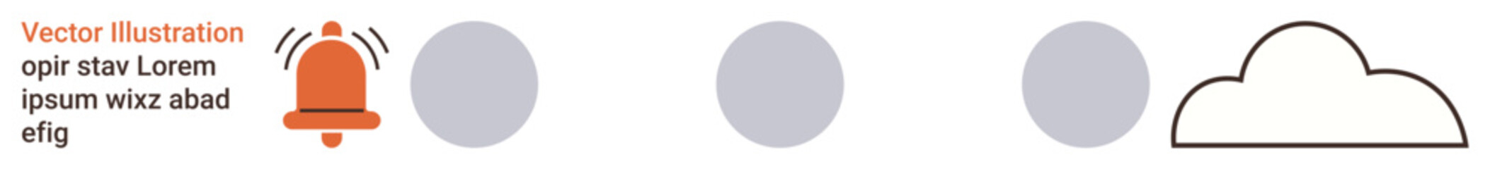 Communication tools, cloud technology, notification systems, digital alerts, data storage, modern interface. Cloud and bell icons for alerts and storage. Communication tools and cloud technology