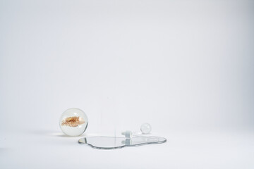 Interior accessories in the natural light space