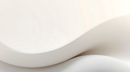 Smooth white curved surface