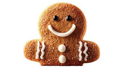 gingerbread cookies isolated on white background