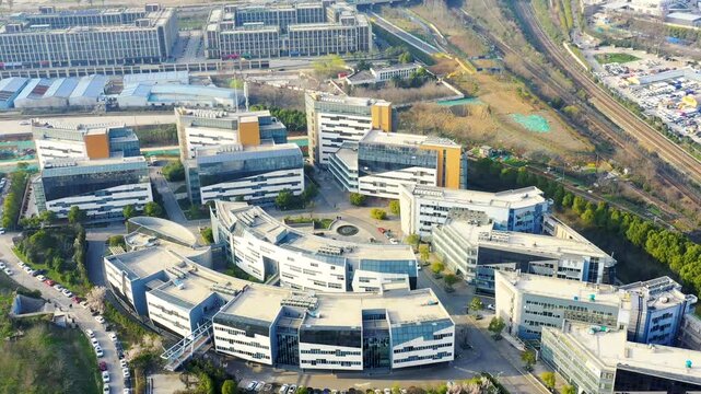 Aerial View of Modern Office Park