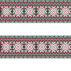 Snowflakes Fair Isle Seamless Pattern Design