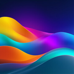 Smooth turquoise to blue gradients create a fluid and visually pleasing background, ideal for modern web pages, digital artwork, and futuristic designs. vector