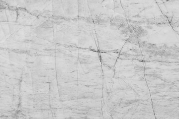 Clean white marble stone texture with sharp branch-like black veins and a fractured natural...