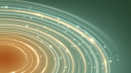 Obraz premium Abstract swirling luminous lines: An abstract artwork features mesmerizing swirling lines radiating outwards. The lines are bathed in a luminous glow, creating a sense of energy and movement.