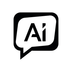 Artificial Intelligence Chat Bubble Icon
