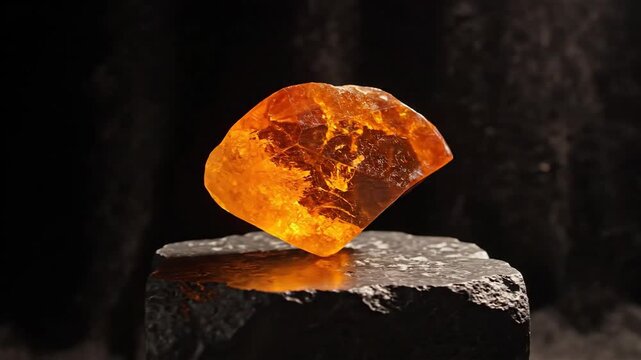 Captivating Amber Gemstone Display - A Glimpse into Ancient Beauty and Timeless Elegance.