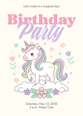 Birthday party invitation.