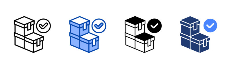 Stock icon set multiple style collection