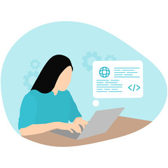 Web Development Illustration