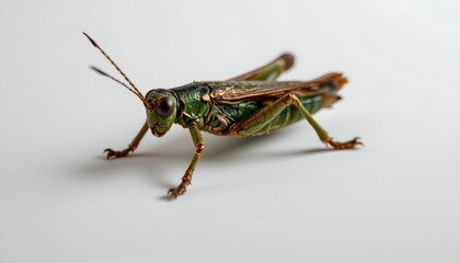 Fototapeta premium A close up of a tropical insect commonly known as a grasshopper