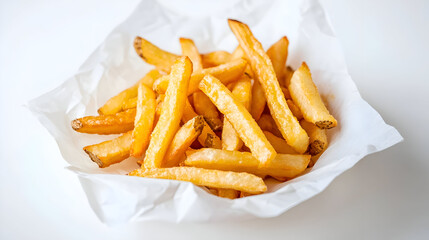 french fries with ketchup