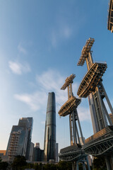 guangzhou skyline in autumn