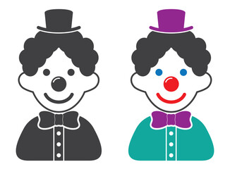 clown funnyman character icon