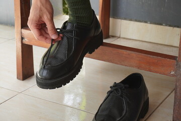 man with shoes