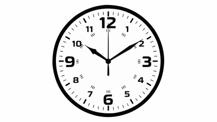 clock isolated on white