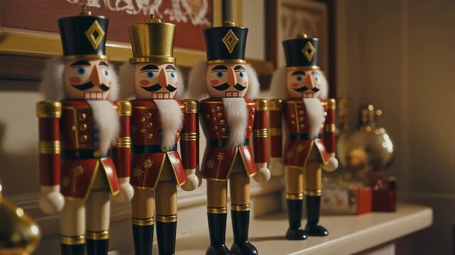 Nutcrackers Christmas Decoration Holiday Season Wooden Toys.