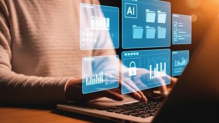 Artificial intelligence (AI) is used by businessmen in document management systems, online documentation databases, and digital file storage systems or software, record keeping, database technology
 - Powered by Adobe