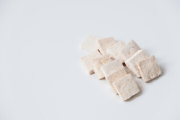 Sagun bakar is a traditional cake from West Sumatera, Indonesia, made from sago flour and grated coconut