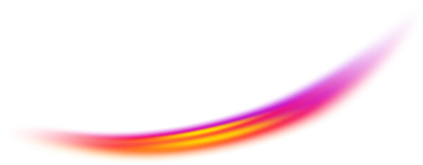 Minimal horizontal gradient smile line with soft glow