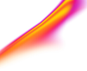 Sharp diagonal gradient laser beam with light effect