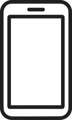 A sleek and minimalist illustration of a smartphone, presented with a clean and modern aesthetic. 