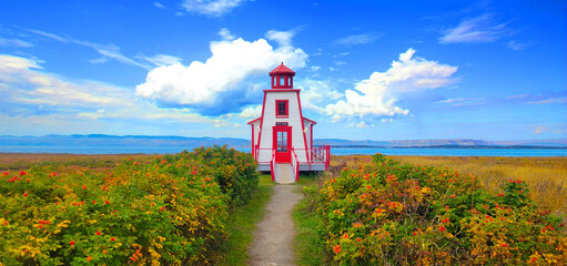 Petit phare de Saint-André-de-Kamouraska, Québec, Canada © Brad Pict