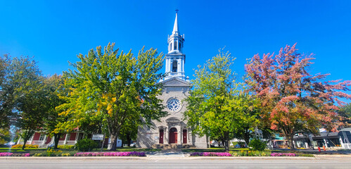 Qu&eacute;bec, Canada : &Eacute;glise Saint-Joseph &agrave; Lanoraie (sur le Chemin du Roy)