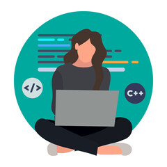 website development illustration