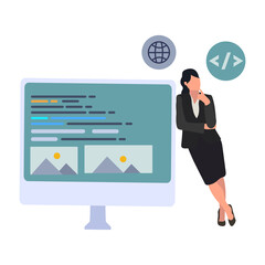 website development illustration