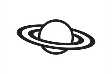 Space Astronomy Saturn Symbol for Science Apps and Dashboards © MD.sahadat