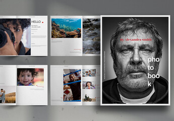 Freelance Photographer Portfolio PhotoBook Brochure Layout