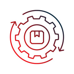 Product Cycle icon with white background vector stock illustration