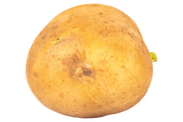 potatoes isolated on white background piece