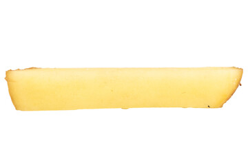 Sliced ​​potatoes isolated on white background piece