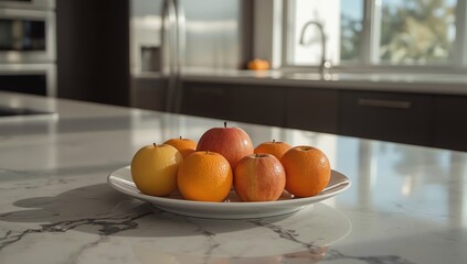 oranges in the kitchen