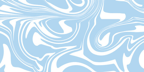 Fototapeta premium Abstract background seamless pattern with colorful waves. Trendy vector illustration in retro psychedelic style